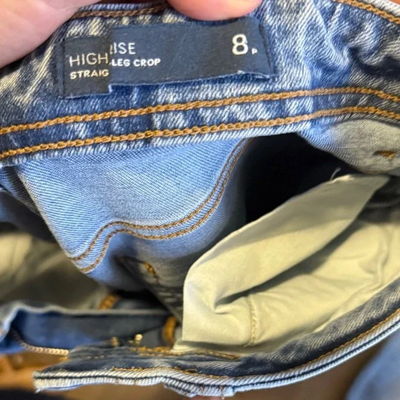 J. Jill Light Blue Straight Leg Jeans skinny crop - Picture 2 of 2